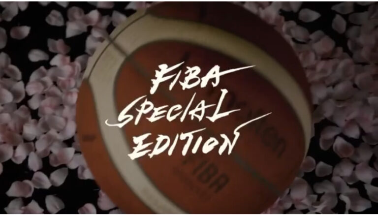 FIBA「男子オリンピック最終予選使用球」ボールデザイン、筆文字提供